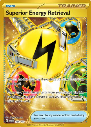 Superior Energy Retrieval 277/193 - Holofoil SV02 Paldea Evolved - Hyper Rare