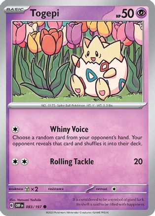 Togepi 083/197 SV03 Obsidian Flames - Common