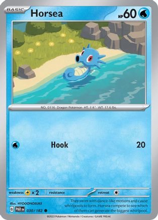 Horsea 030/182 - Reverse Holofoil SV04 Paradox Rift - Common
