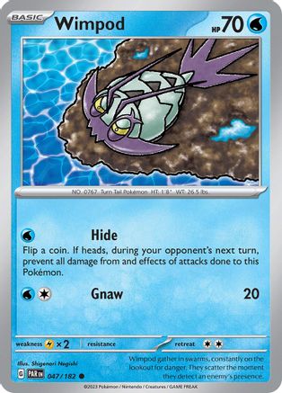 Wimpod 047/182 - Reverse Holofoil SV04 Paradox Rift - Common