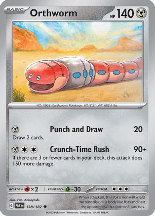 Orthworm 138/182 - Reverse Holofoil SV04 Paradox Rift - Uncommon