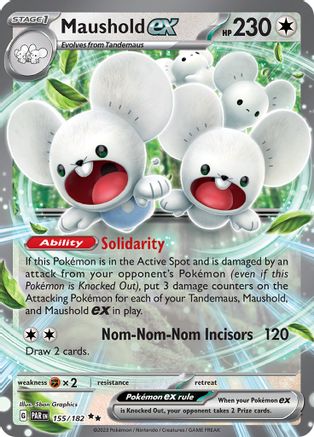 Maushold ex 155/182 - Holofoil SV04 Paradox Rift - Double Rare