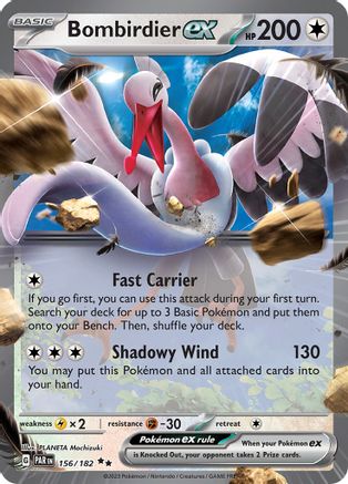 Bombirdier ex 156/182 - Holofoil SV04 Paradox Rift - Double Rare