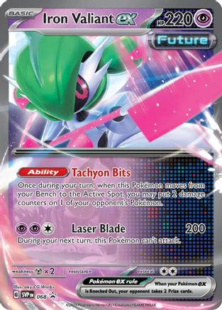 Iron Valiant ex 068 - Holofoil SV Scarlet & Violet Promo Cards - Promo