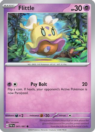 Flittle 041/091 - Reverse Holofoil SV Paldean Fates - Common