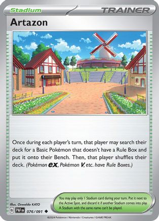 Artazon 076/091 - Reverse Holofoil SV Paldean Fates - Uncommon