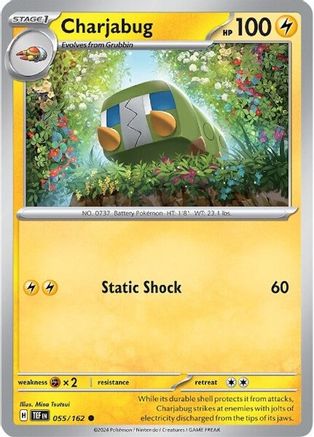 Charjabug 055/162 - Reverse Holofoil SV05 Temporal Forces - Common