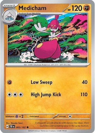 Medicham 083/162 - Reverse Holofoil SV05 Temporal Forces - Common