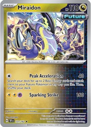 Miraidon 121/162 - Reverse Holofoil SV05 Temporal Forces - Rare