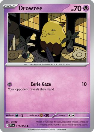 Drowzee 016/064 SV Shrouded Fable - Common