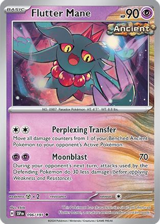 Flutter Mane 096/191 - Reverse Holofoil SV08 Surging Sparks - Uncommon