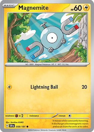 Magnemite 058/191 SV08 Surging Sparks - Common