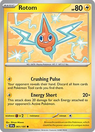 Rotom 061/191 SV08 Surging Sparks - Common