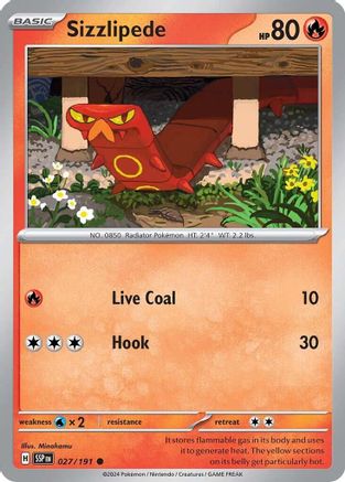 Sizzlipede 027/191 SV08 Surging Sparks - Common