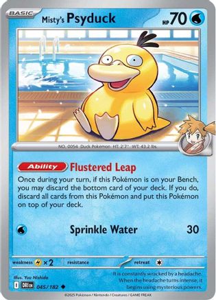 Misty's Psyduck 045/182 SV10 Destined Rivals - Uncommon