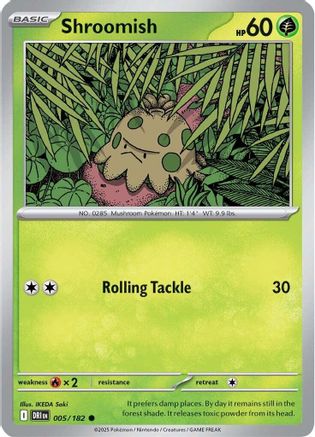 Shroomish 005/182 SV10 Destined Rivals - Common