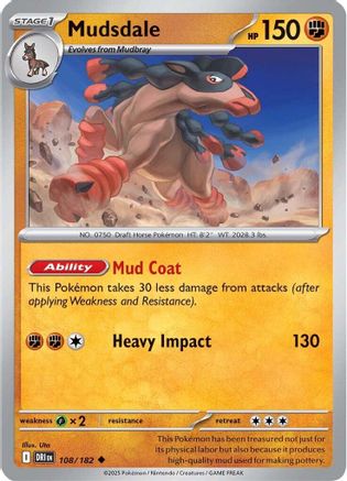 Mudsdale 108/182 SV10 Destined Rivals - Uncommon