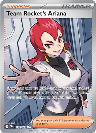 Team Rocket's Ariana 224/182 - Holofoil SV10 Destined Rivals - Ultra Rare