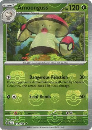 Amoonguss (Master Ball Pattern) 011/086 - Holofoil SV Black Bolt - Uncommon