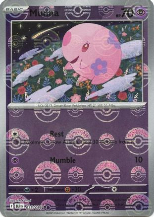Munna (Poke Ball Pattern) 035/086 - Holofoil SV Black Bolt - Common