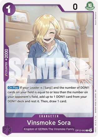 Vinsmoke Sora (OP12-062) - Legacy of the Master Foil