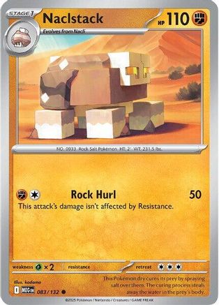 Naclstack 083/132 - Reverse Holofoil ME01 Mega Evolution - Common