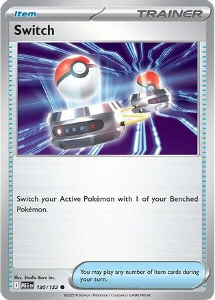 Switch 130/132 - Reverse Holofoil ME01 Mega Evolution - Common