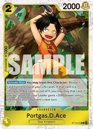 Portgas.D.Ace - ST13-010 (Pirate Foil) (ST13-010) - Premium Booster -The Best- Vol. 2 Foil