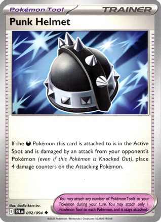 Punk Helmet 092/094 - Reverse Holofoil ME02 Phantasmal Flames - Uncommon