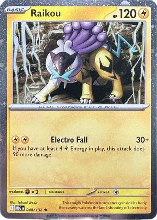 Raikou (Cosmo Holo) 048/132 - Holofoil ME01 Mega Evolution - Promo