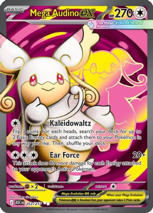 Mega Audino ex 253/217 - Holofoil ME Ascended Heroes - Ultra Rare