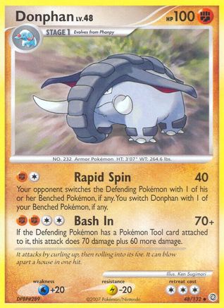 Donphan - Reverse Holofoil Secret Wonders - Uncommon