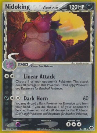 Nidoking (Delta Species) 006/101 - Holofoil Dragon Frontiers - Holo Rare