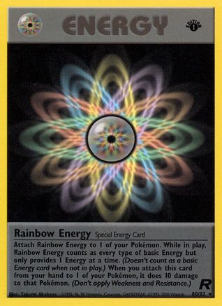 Rainbow Energy (80) (80) 080 - 1st Edition Team Rocket - Rare