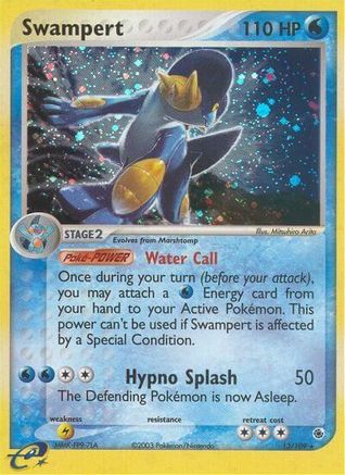 Swampert - 13/109/109 - Holofoil Ruby and Sapphire - Holo Rare