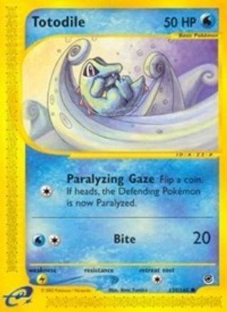 Totodile (135) (135) 135/165 - Reverse Holofoil Expedition - Common