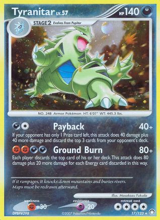 Tyranitar - Holofoil Mysterious Treasures - Holo Rare