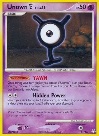 Unown (Y) Legends Awakened - Uncommon