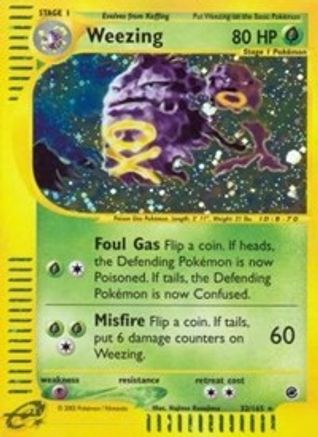 Weezing (32) - Holofoil Expedition - Holo Rare