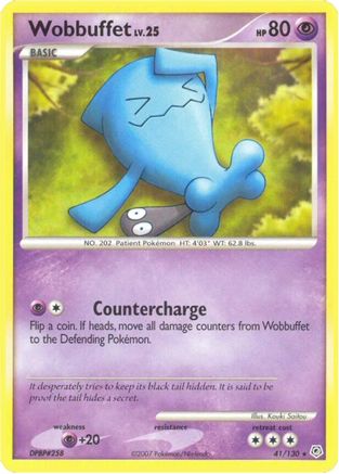 Wobbuffet - Reverse Holofoil Diamond and Pearl - Rare