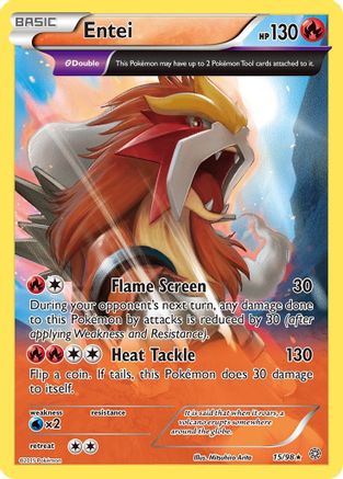 Entei (015/98) [XY  Ancient Origins] Holofoil - Holo Rare