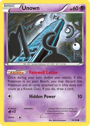 Unown (030/98) [XY  Ancient Origins] Normal - Common