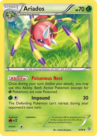 Ariados (006/98) [XY  Ancient Origins] Normal - Uncommon