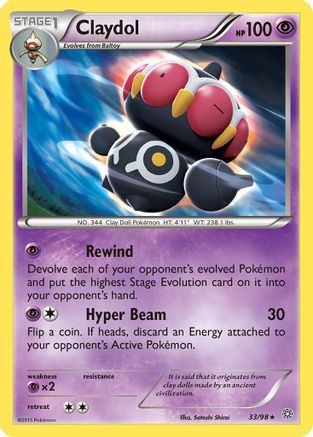 Claydol (33/98) [XY  Ancient Origins] Normal - Rare