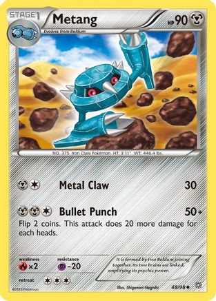 Metang  XY  Ancient Origins - Uncommon