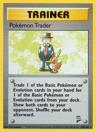 Pokemon Trader (106/130) [Base Set 2] Normal - Rare