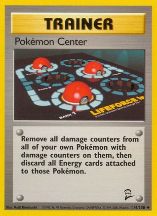 Pokemon Center (114/130) [Base Set 2] Normal - Uncommon