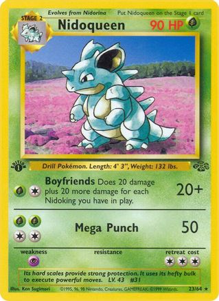Nidoqueen (23) (23) 023  - 1st Edition Jungle - Rare