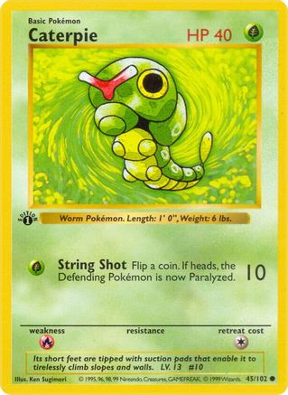 Caterpie (045) [Base Set Shadowless] 1st Edition - Common