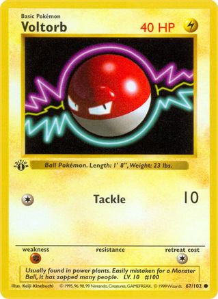 Voltorb (067) [Base Set Shadowless] 1st Edition - Common